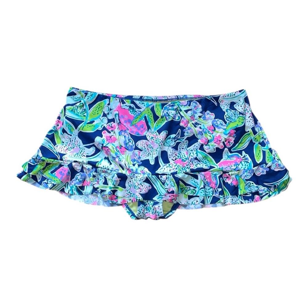Lily Pulitzer Monaco hipster bikini bottom layered ruffle skort - Picture 2 of 5